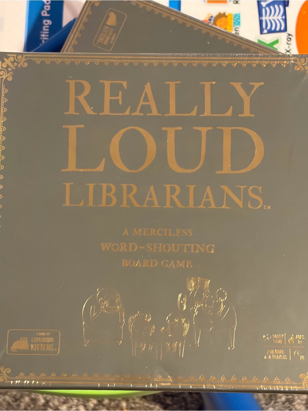 Really Loud Librarians Board Game - Gold Lettering
